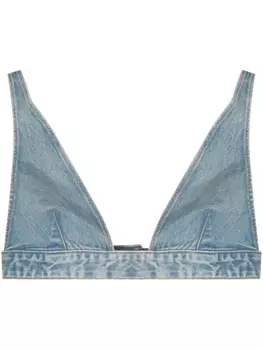 Haikure укороченный джинсовый топ, синий