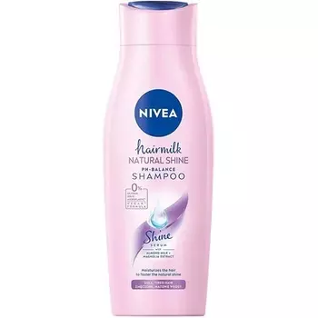 Hairmilk Natural Shine Шампунь для молочного блеска Trigger, 400 мл, Nivea