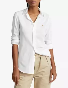 Хайди Узкая рубашка Polo Ralph Lauren, белый