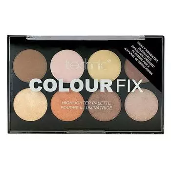 Хайлайтер Colour Fix Paleta de Iluminadores en Polvo Technic, Multicolor