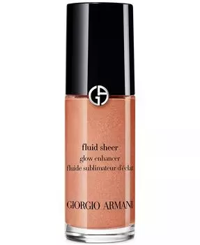 Хайлайтер Fluid Sheer Glow Enhancer для макияжа, дорожный размер Giorgio Armani, цвет 10 GOLDEN BRONZE
