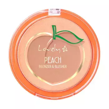 Хайлайтер и румяна Peach Highlighting Blusher Lovely, цвет bronzer