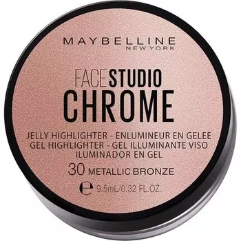 Хайлайтер Maybelline Face Studio Chrome Jelly Metallic Bronze 30 9,5 мл Maybelline New York