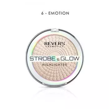 Хайлайтер Revers, Strobe & Glow, осветляющая пудра 06 Emotion, 8 г