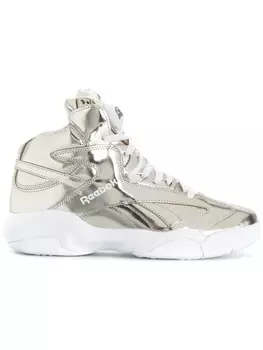 Хайтопы на шнуровке Reebok, металлик
