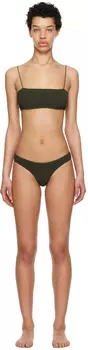 Хаки Бикини со сборками TOTEME
