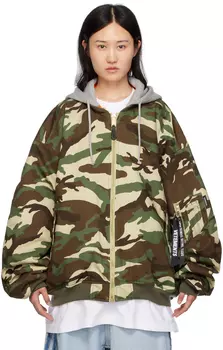 Хаки Двусторонний бомбер Alpha Industries Edition VETEMENTS