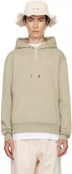 Хаки Le Raphia Le Толстовка Brode Hoodie Light Jacquemus