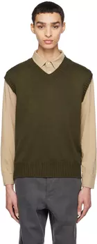 Хаки Мельхиоровый Жилет Officine Gnrale