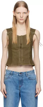 Хаки Прочный Жилет Our Legacy