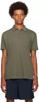 Хаки Ривьера Поло Sunspel