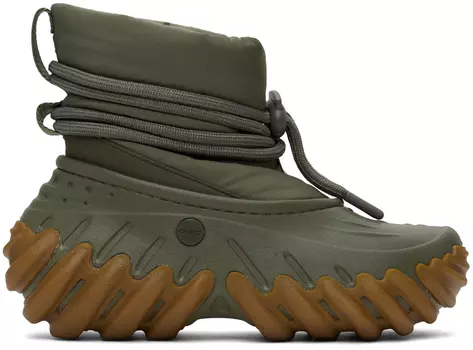 Хаки-сапоги с эхом Crocs