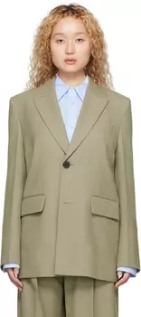 Хаки Складной Блейзер Wooyoungmi