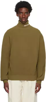 Хаки Жаккардовая водолазка We11done