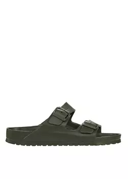Хаки Женские тапочки Birkenstock