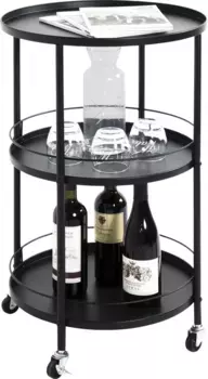 HAKU сервировочная тележка 45 см, черный