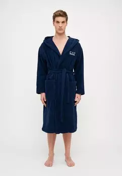 Халат BATHROBE ACTIVE EA7 Emporio Armani, темно-синий