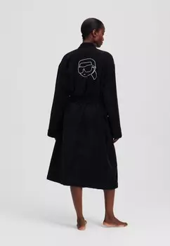 Халат BATHROBE IKON KARL LAGERFELD, черный