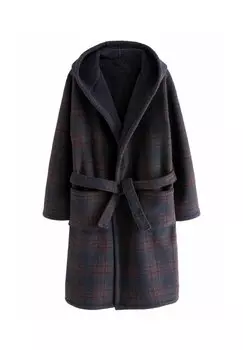 Халат BORG LINED REGULAR FIT Next, синий