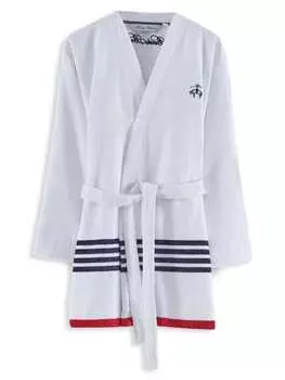Халат Brooks BroThers из турецкого хлопка, белый