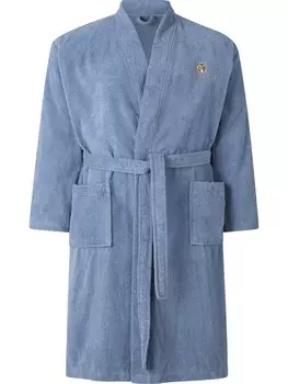 Халат Charles Colby Long Bathrobe, светло-синий