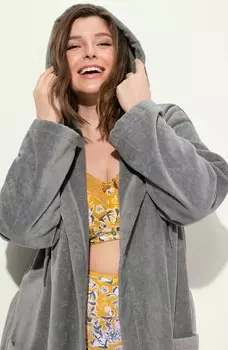 Халат CLOTH Ulla Popken, серый