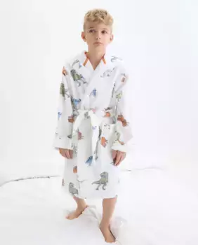 Халат для девочки Cotton Juice, белый
