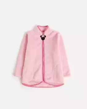 Халат для девочки с длинными рукавами из ткани теплого розового цвета Disney