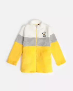 Халат для девочки с длинными рукавами из ткани теплого желтого цвета Peanuts