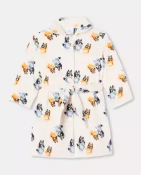 Халат для девочки с принтом Cotton Juice, розовый