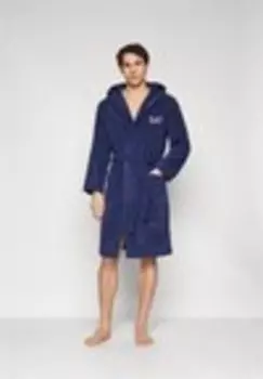Халат Ea7 Emporio Armani, темно-синий