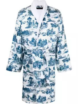 Халат En PLEIN Air Philipp Plein, белый