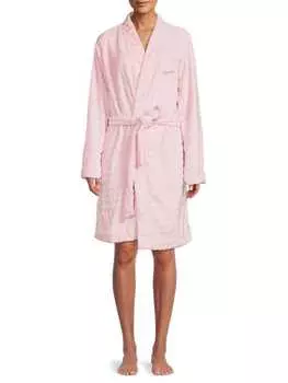 Халат Фактурный Calvin Klein с поясом, розовый