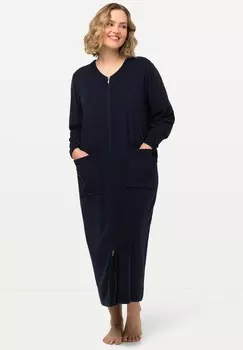 Халат GRANDES TAILLES Ulla Popken, темно-синий