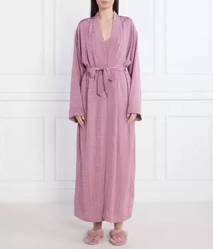 Халат Guess Underwear Regular Fit, фиолетовый