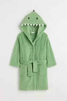 Халат H&M Home Dinosaur, зеленый