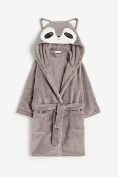 Халат H&M Home Racoon, серый
