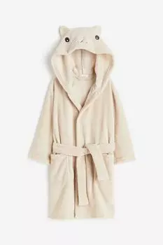Халат H&M Home Racoon, светло-бежевый