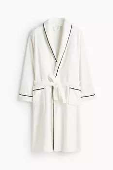 Халат H&M Micropolar, белый