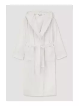 Халат Hessnatur Langer Relaxed aus reiner Bio Baumwolle, цвет naturweiss