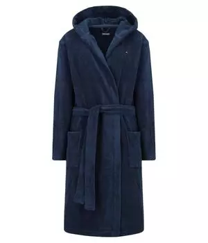 Халат Icon с капюшоном Tommy Hilfiger Underwear, синий