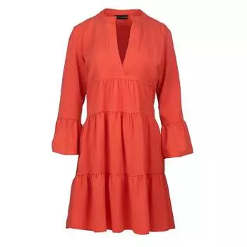 Халат из тенселя couture fronces Conquista, оранжевый