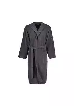Халат капюшон чистый 5623 базальт - 740 Cawo, серый
