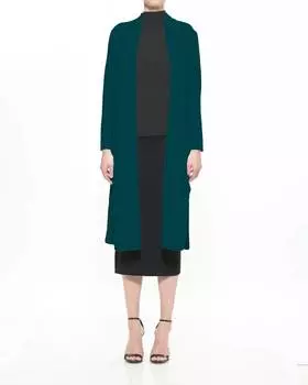 Халат-кардиган из смеси шерсти и кашемира Varick в цвете Verde Maison De Papillon