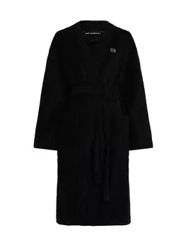 Халат Karl Lagerfeld Long Bathrobe IKON, черный