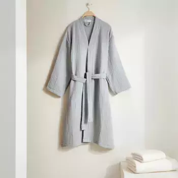 Халат-кимоно из хлопка 400 гр/м2 Cocoon El Corte Ingls, серый
