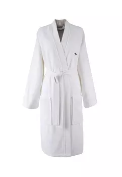 Халат LACOSTE Long Bathrobe, белый