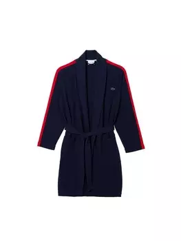 Халат LACOSTE Long Bathrobe, темно-синий