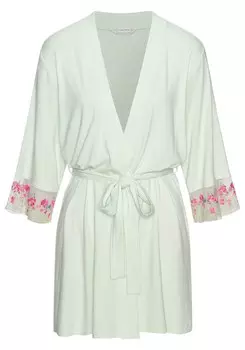 Халат LASCANA, пастельный зеленый