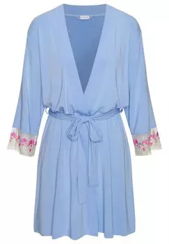 Халат LASCANA, светло-голубой